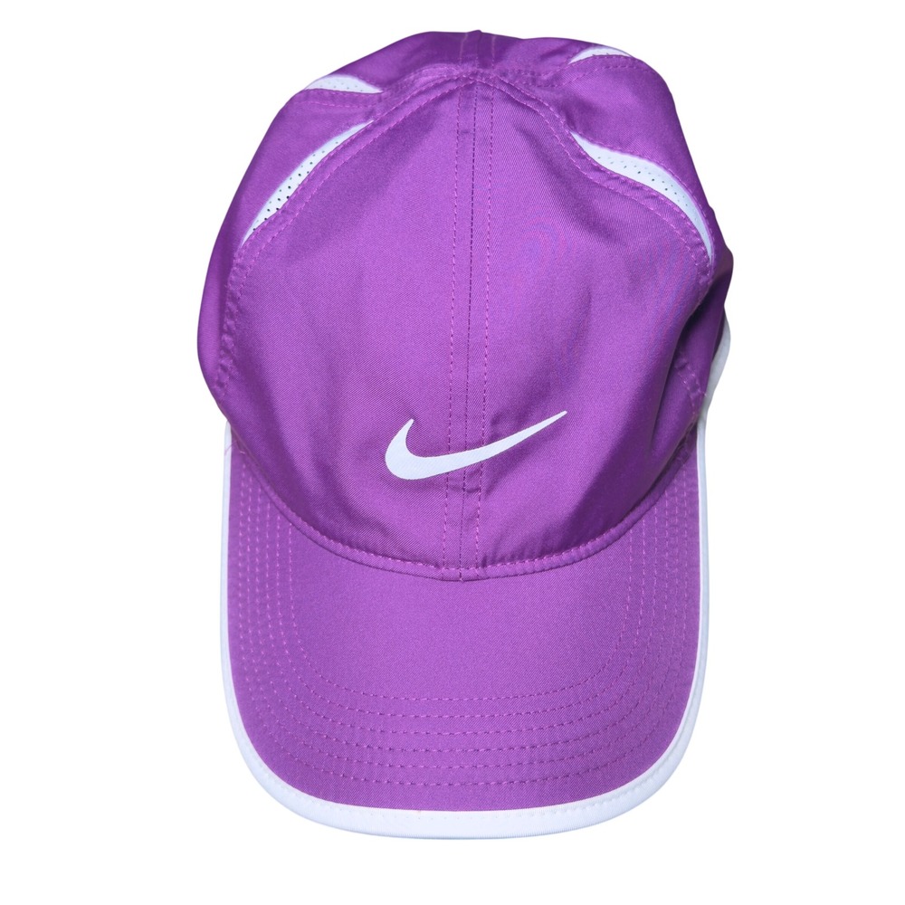 Nike Featherlight Dri-FIT Hat Womens OSFM Purple Excellent Running Cap